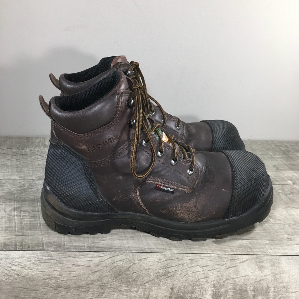 Red Wing Shoes 3506 King Steel Toe Leather Work Waterproof Men’s Boots Size 10